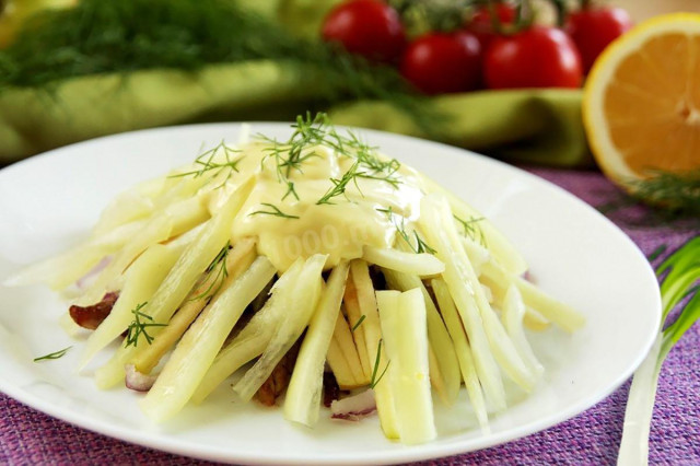 Prague salad with bell pepper