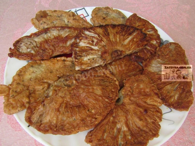 Mushroom Umbrellas in batter