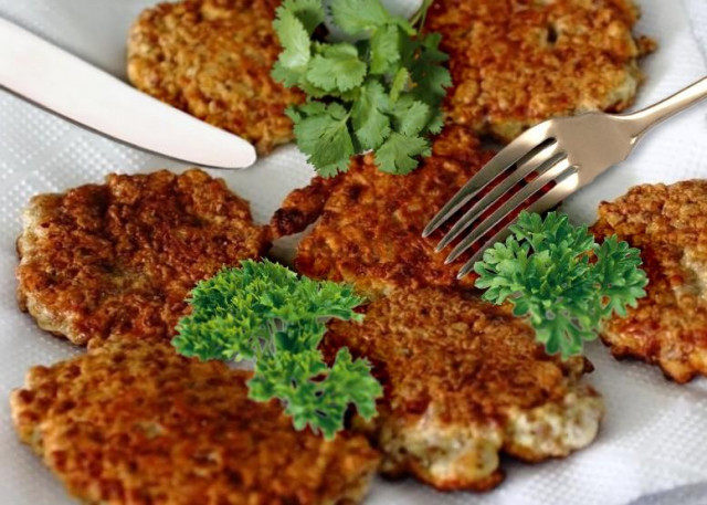 Pancakes made from boiled buckwheat