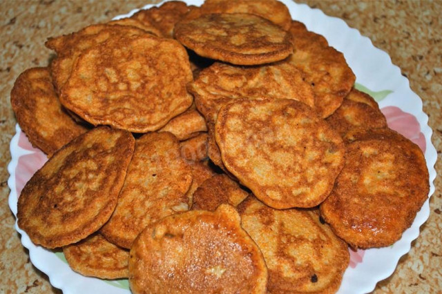 Pancakes made from carp caviar