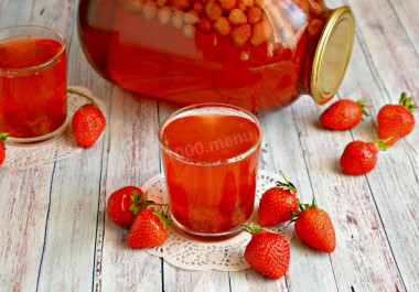 Strawberry compote for winter