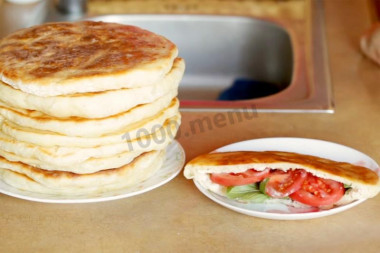 Bread tortillas with whey and dry yeast