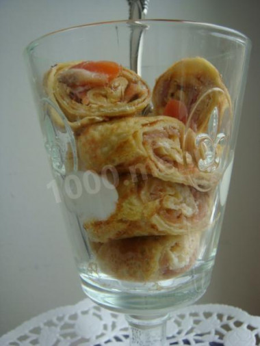 Pancakes in glass