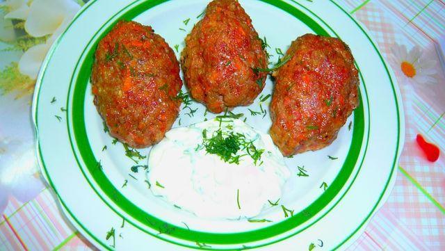 Buckwheat with beef and pork in the oven