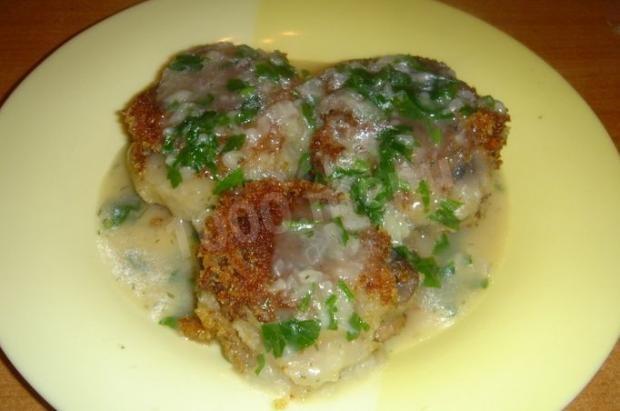 Potato and mushroom cutlets