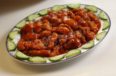 Meat in sweet and sour sauce