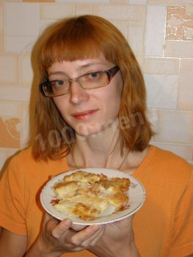 Pollock fillet in cream batter with paprika and coriander