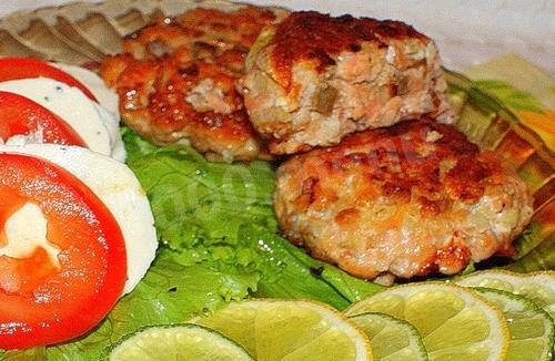 Salmon fish cutlets