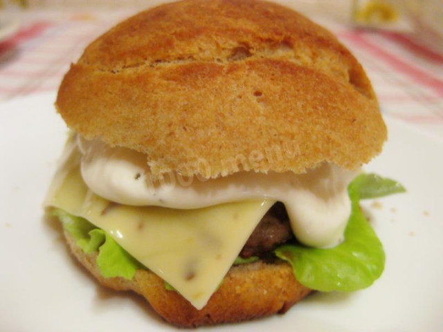 Homemade burger