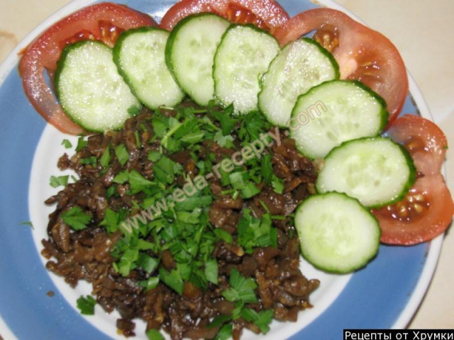 Eggplant with soy sauce