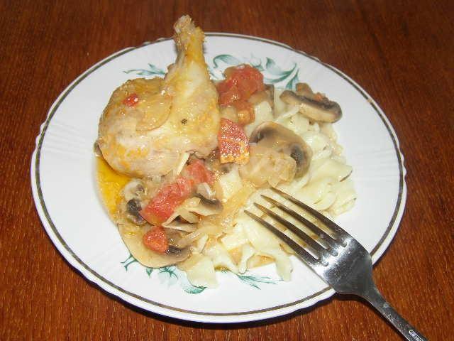 Hungarian chicken paprikash