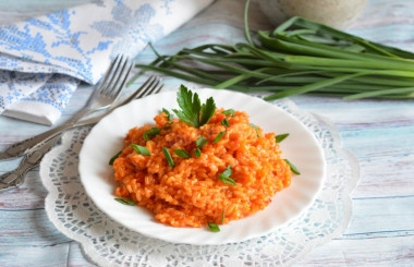 Rice in tomato sauce