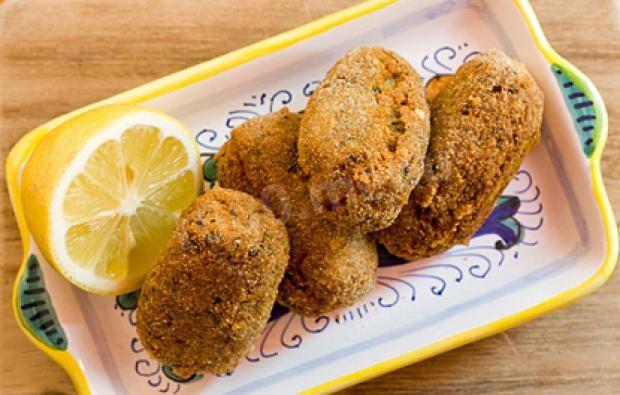 Croquettes with cheese and meat