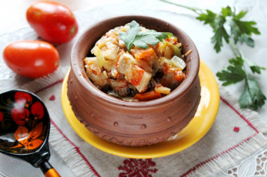 Braised cabbage with pork