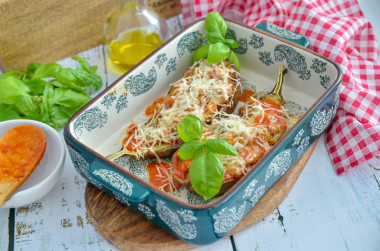 Eggplant parmigiano in Italian