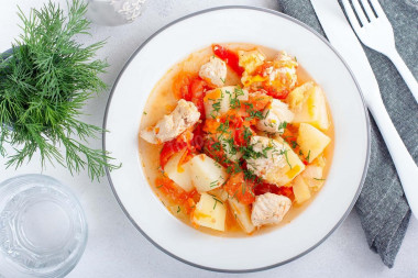 Turkey vegetable stew