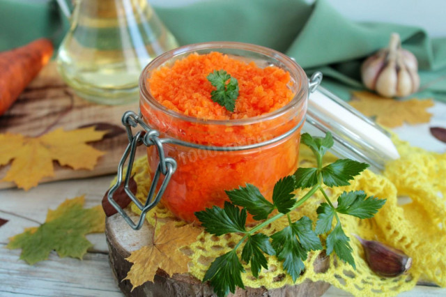 Carrot caviar for winter