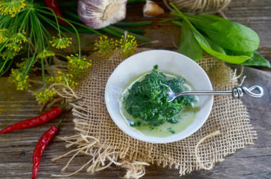 Spinach puree