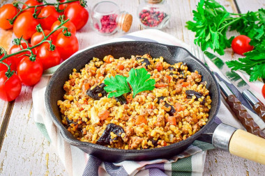 Bulgur with minced meat