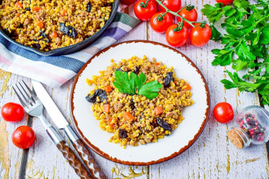 Bulgur with minced meat