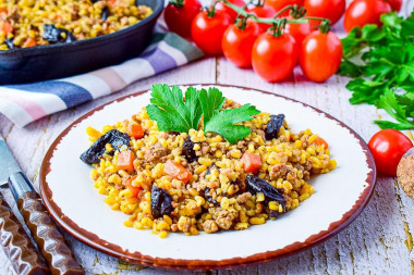 Bulgur with minced meat