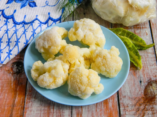 How to freeze cauliflower for winter