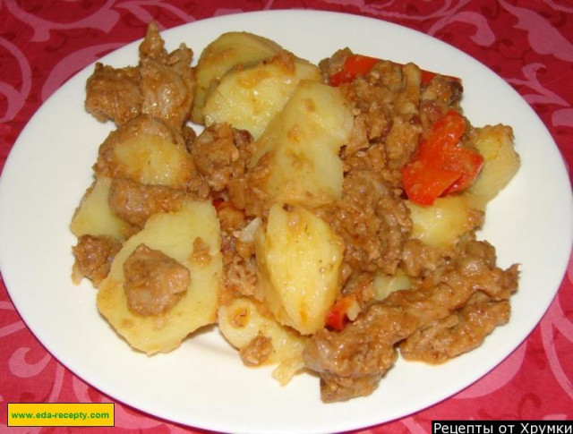 Goulash with potatoes