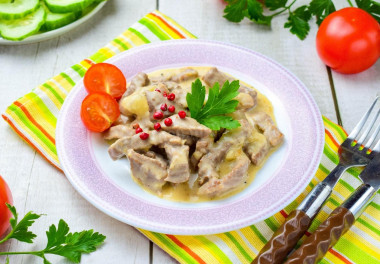 Stroganoff beef