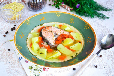 Fish soup trout