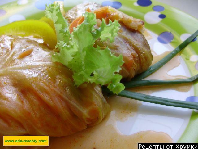 Cabbage rolls with buckwheat