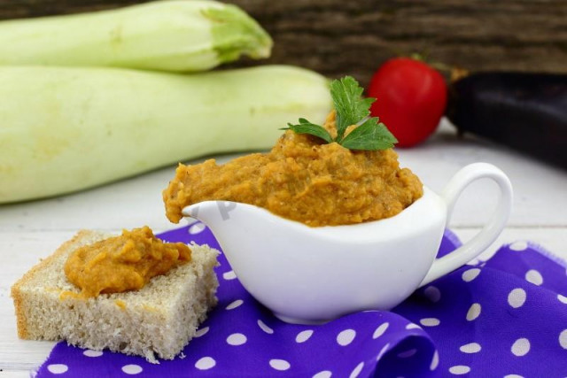 Zucchini-eggplant caviar for winter