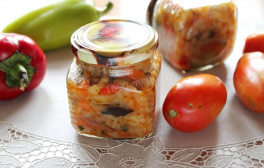 Mushroom pickle with cabbage for winter