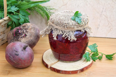 Borscht dressing for winter without cabbage