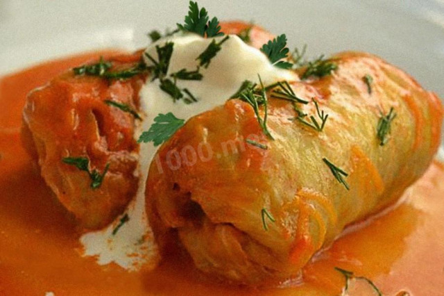 Cabbage rolls from frozen cabbage