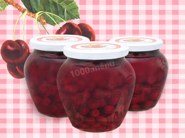 Cherry in its own juice in a slow cooker