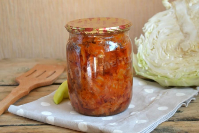 Cabbage pickle for winter