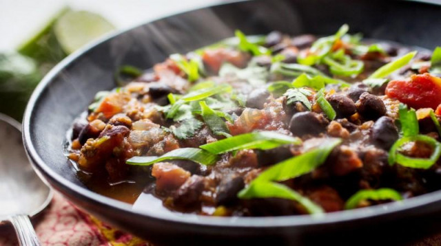 Rice with beans and vegetables