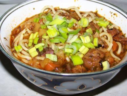 Classic Lagman with tomato paste