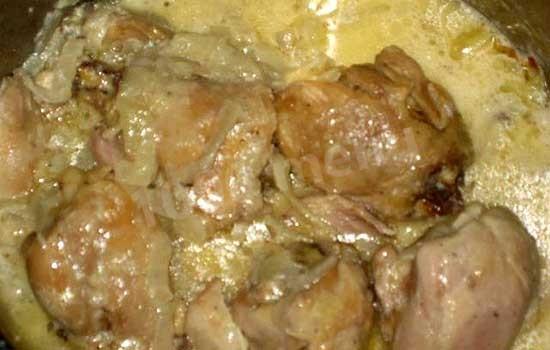 Kefir wings stewed in a slow cooker