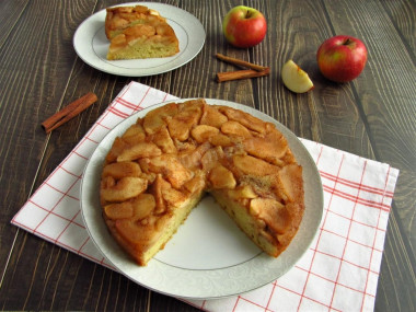 Apple pie with milk