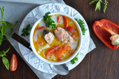 Finnish trout fish soup with cream