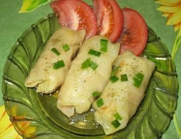 Cabbage rolls with meat and rice in Ukrainian