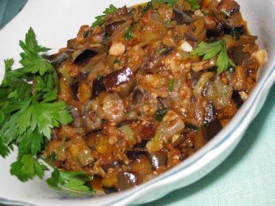 Eggplant caviar in Greek