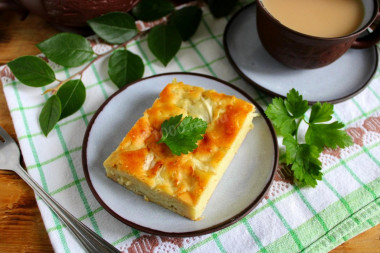 Kefir pie in the oven with cabbage