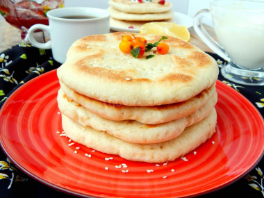 Uzbek tortillas in the oven without yeast