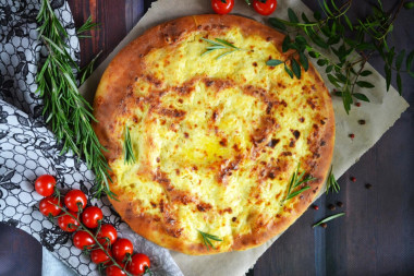 Khachapuri in Megrelian real