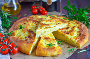 Khachapuri in Megrelian real