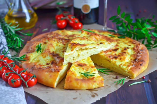 Khachapuri in Megrelian real