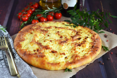 Khachapuri in Megrelian real