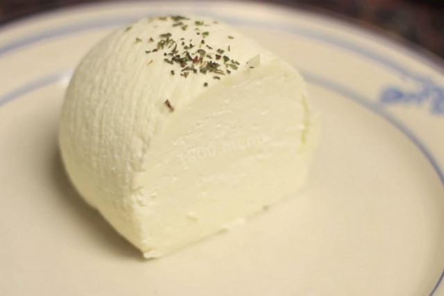 Homemade goat's milk cheese